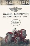 notice d'entretien
type : COMET - ELAN - TENOR