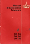 notice d'entretien
type : DX85 - DX90 - DX110