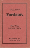 notice d'entretien
type : Fordson