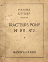 manuel d'atelier
type : PONY 811 - 812