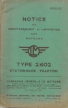 notice de fonctionnement et d'entretien
type : 2 602