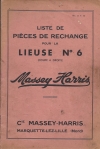 pièces détachées 
type : Lieuse N°6