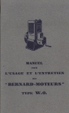 notice d'entretien et piéces  détachées
type : W0