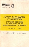 notice entretien et piéces  détachées
type : W18A - W218A - W318A - W28A - W328A