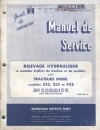 manuel de service
type : 323 - 353 - 423
