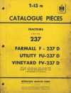 piéces détachées
type : FARMALL F237D - UTILITY FU237D - VINEYARD  FV237D