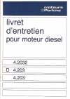 notice d'entretien
type : 4.203 - 4.2032 - D 4.203